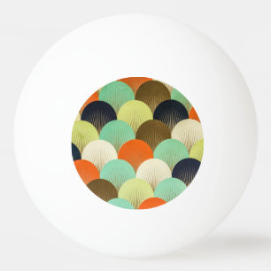Kleurrijk behang: artistiek ontwerp. pingpongballen