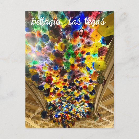 Kleurrijk Bellagio plafond Briefkaart (Voorkant)