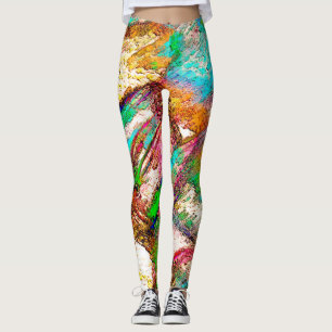 Kleurrijk - bijtend en ruw leggings