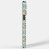 Kleurrijk blauw/geelbruin medaillon Case-Mate iPhone case (Achterkant / Rechts)