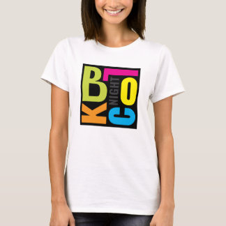 Kleurrijk Block Party Voor- en Achterkant T-shirt