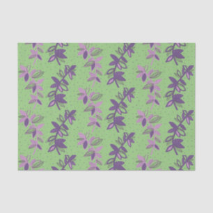 Kleurrijk bloemen, groen- en paars papier