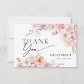 Kleurrijk Bloemendessin Vlak Model Bedankkaart (Voorkant)
