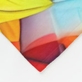 Kleurrijk bloemenmandala ontwerp fleece deken (Hoek)