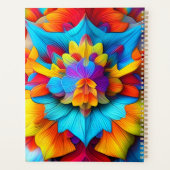 Kleurrijk bloemenmandala ontwerp planner (Achterkant)