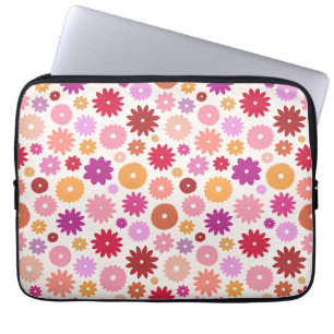 Kleurrijk Bloemenpatroon Laptop Sleeve