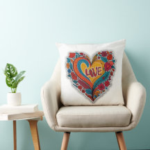 Kleurrijk Bloemhart Liefde | Romantisch ontwerp