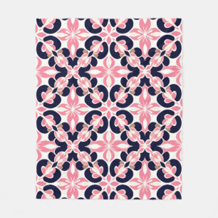 Kleurrijk Bloemig Abstract Patroon Fleece Deken