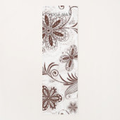 Kleurrijk bloemig naadloos patroon yogamat (Voorkant)