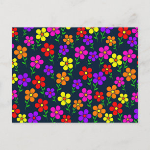 Kleurrijk Bloemmotief Briefkaart