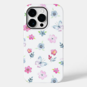 Kleurrijk bloemmotief Case-Mate iPhone 14 pro hoesje