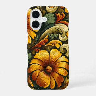 Kleurrijk Bloemmotief iPhone Hoesje iPhone 16 Hoesje