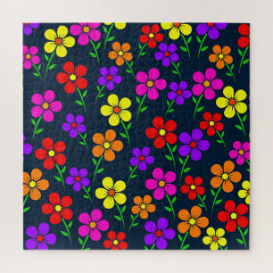 Kleurrijk Bloemmotief Legpuzzel