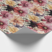 Kleurrijk Bloemmotief van Gerber Daisy Cadeaupapier (Hoek)