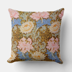 Kleurrijk bloemmotief Wm Morris Design Kussen