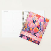 kleurrijk Bloemontwerp met individuele naam Planner (Display)