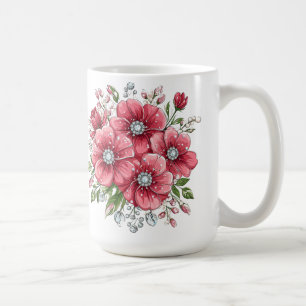 Kleurrijk Bloemstuk Koffiemok