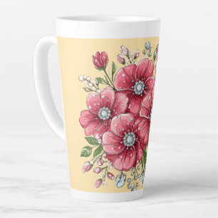 Kleurrijk Bloemstuk Latte Mok
