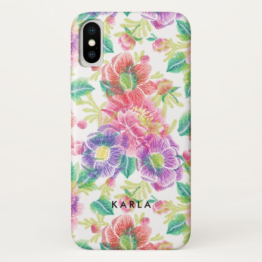  kleurrijk blokpatroon Case-Mate iPhone case (Achterkant)