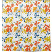 kleurrijk blokpatroon douchegordijn (Voorkant)