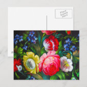 kleurrijk boeket Briefkaart (Voorkant / Achterkant)