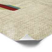 Kleurrijk BoHo Quilt Sheep Design Perfect Poster (Hoek)