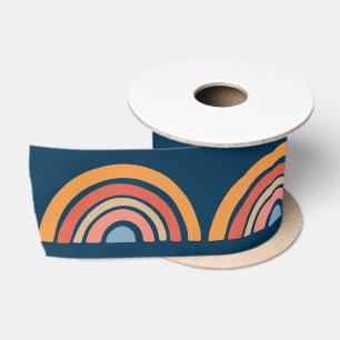 Kleurrijk boho regenboog ontwerp lint