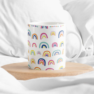 Kleurrijk Boho Regenboog Patroon Koffiemok