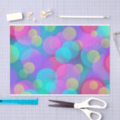 kleurrijk Bokeh Circles ontwerp Tissuepapier (Craft)