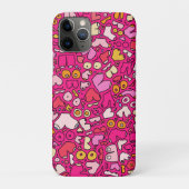 Kleurrijk borstpatroon steen onderzetter Case-Mate iPhone case (Achterkant)