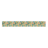 Kleurrijk bos van Evergreen met kerstbomen Grosgrain Lint (Voorkant)