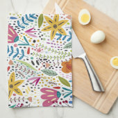 Kleurrijk Botanisch Theedoek (Quarter Fold)