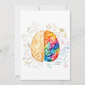 Kleurrijk brein - wetenschap en kunst - neuroweten kaart (Voorkant)