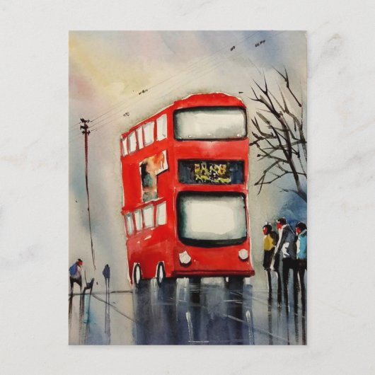 Kleurrijk briefkaart voor stadkunst #12 (Voorkant)