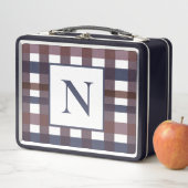 Kleurrijk Buffalo Plaid Monogram (In situ)