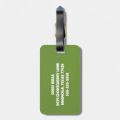 Kleurrijk bug thema Bagagelabel (Achterkant verticaal)