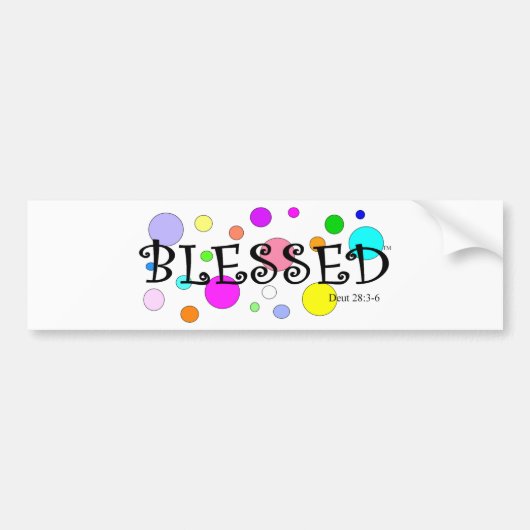 kleurrijk bumpersticker (Voorkant)