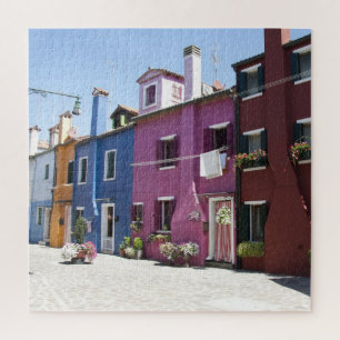 Kleurrijk Burano in Venetië, Italië Legpuzzel