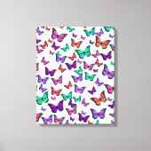 kleurrijk buterflies canvas afdruk (Voorkant)