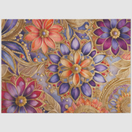 Kleurrijk Byzantijns Jewel Art Weefselpapier Tissuepapier