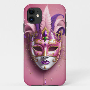 Kleurrijk carnaval masker iPhone 11 hoesje