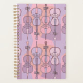 Kleurrijk cello patroon planner (Voorkant)