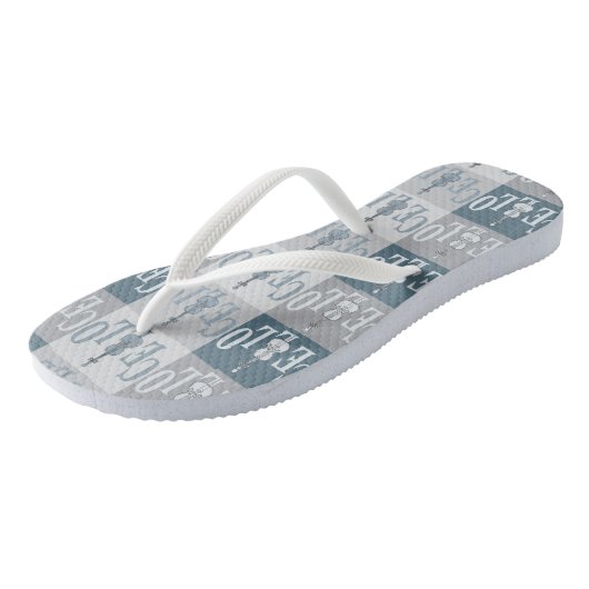 Kleurrijk Cellos Patroon Teenslippers (Schuin)