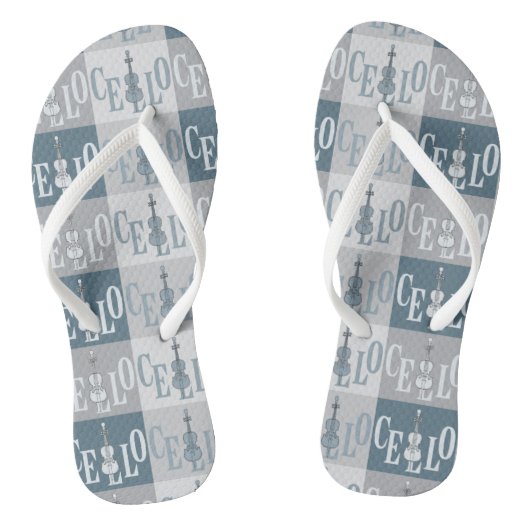 Kleurrijk Cellos Patroon Teenslippers (Voetbed)