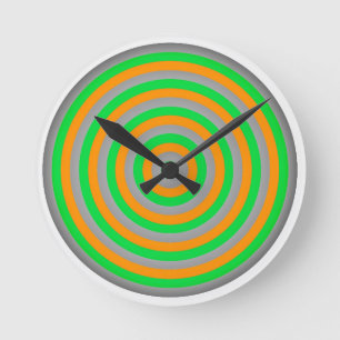 kleurrijk, centrifugerontwerp ronde klok