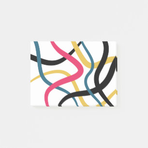 Kleurrijk, chaotisch, gewaagd, levendig moderne gr post-it® notes