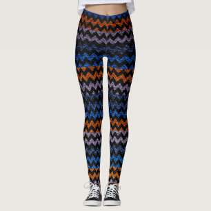 Kleurrijk Chevron Modern Leer #28 Leggings
