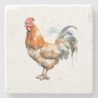 Kleurrijk Chicken Stone Onderzetter