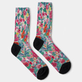 Kleurrijk Chinees Floral Patroon Sokken (Rechts)