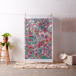 Kleurrijk Chinees Floral Patroon Stof